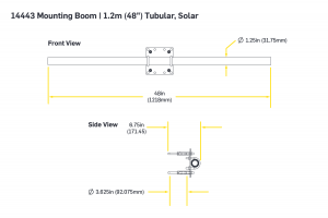 安裝繁榮|1.2m（48“）管狀太陽能